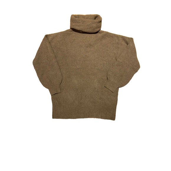 Nap Loungewear Sweater Medium Oversized Wool Raccoon Yarn Turtleneck Buttons NEW - Picture 10 of 12